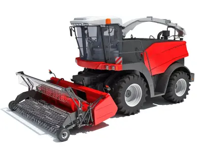 Combine Harvester 3D model 13