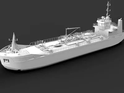 TANKER  Low-poly 3D model