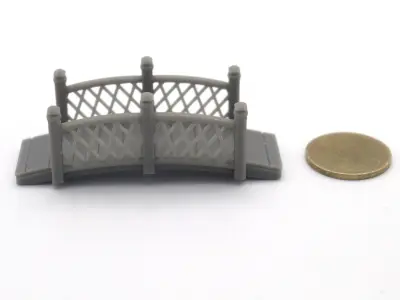 HO Small bridge 1 train model  3D print model