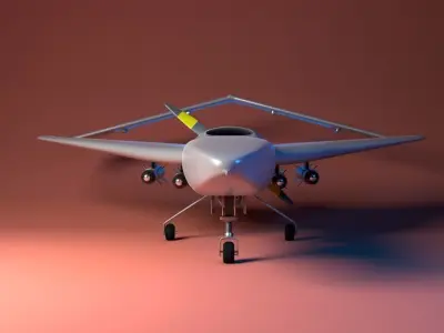 UAV WAR DRONE 3D model