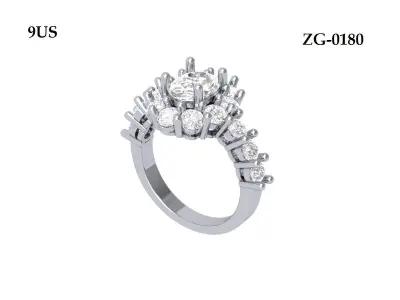 Wedding Ring  3D print model 455