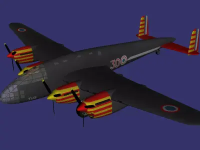 Breguet Bre 482 Free low-poly 3D model