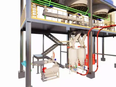 industrial tank factory industry storage equipment 3d model 3D model