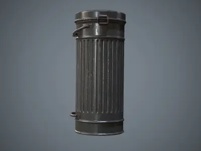 German Gas Container WW2 Low-poly 3D model
