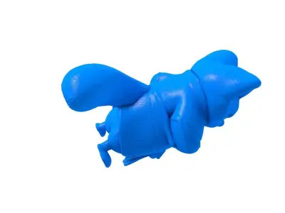 Kung Fu Style Panda STL -  Martial Arts Panda 3D Model  3D print model