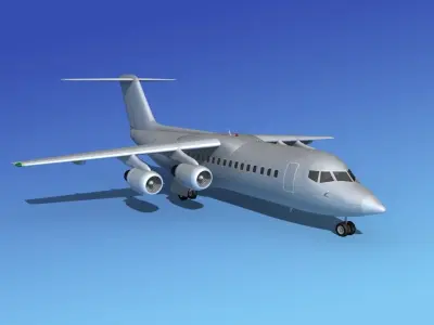 BAe 146-300 Bare Metal 3D model