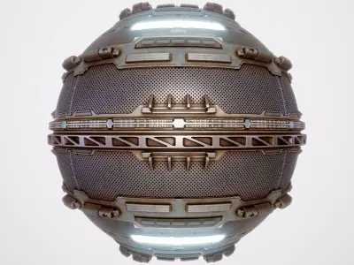 PBR Sci-Fi Texture Pack 15 Low-poly 3D model