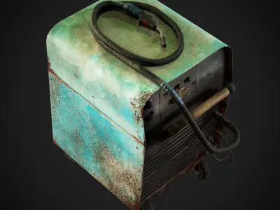 Old Rusted Welder  Low-poly 3D model