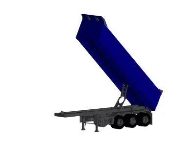 dumping truck Trailer 3D model