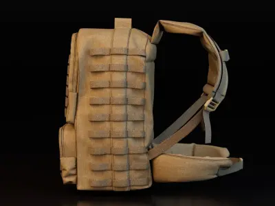 Military Backpack 3D model buy