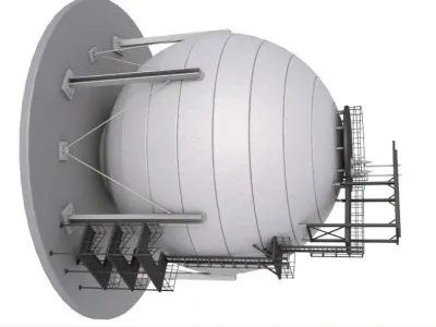 Refinery Module 3D model purchase