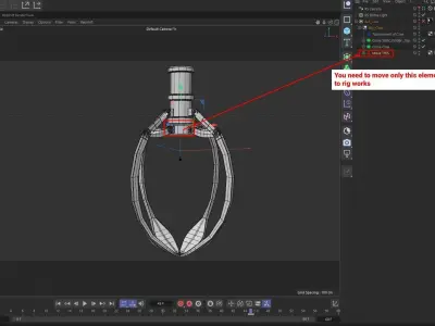 Metal Claw 2 with RIG 3D model