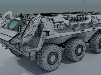 TPz Fuchs - Armored Personnel Carrier 3D model