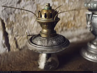 Vintage Kerosene Lamp - Game-Cinematic Ready PBR Prop 3D model