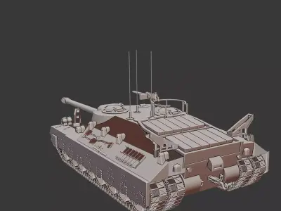 T 28 Soviet Medium Tank 3D Printable  3D print model