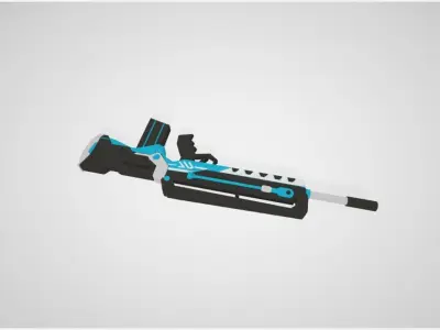 Blue Archive Asuna Weapon Free low-poly 3D model