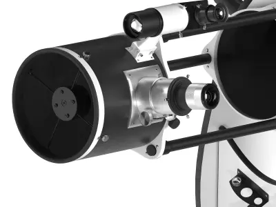Dobson telescope  Skyliner  Low-poly 3D model