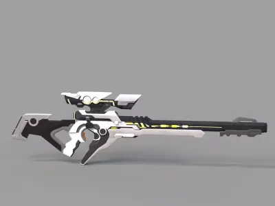 Sniper Rifle 3D model