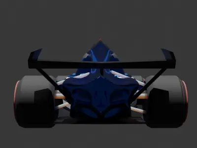 Formula racing car Free low-poly 3D model