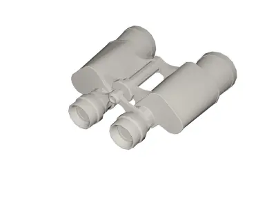 binocular Low-poly 3D model