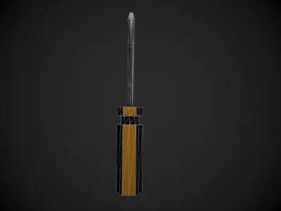 Handtools knife Free low-poly 3D model