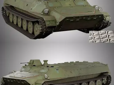 Light Armored Utility Vehicle Low-poly 3D model