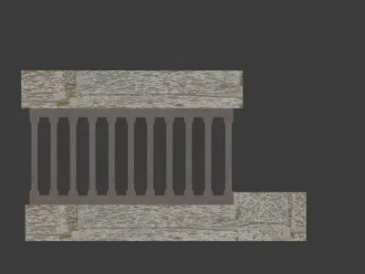 Ancient Greek Temple Arch 3D model