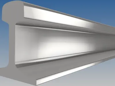 British Standard-EN13674  56E1  rail 3D model