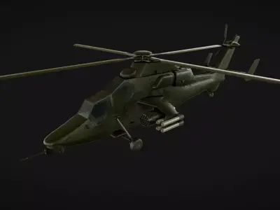 Eurocopter Tiger Low-poly 3D model