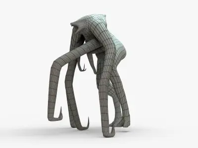 Femuto Rigged Basemesh Low-poly 3D model