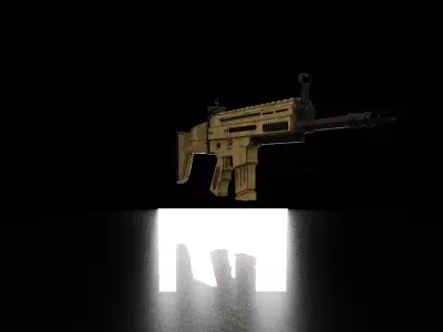Scarl L Rusty  Low-poly 3D model
