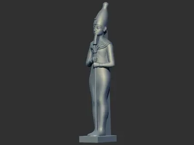 Statue of Egyptian pharaoh 3d printable model 3D print model