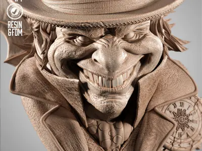B3DSERK Mad Hatter Portrait Bust 3D print model