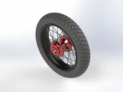 Motorcycle Rim 3D model