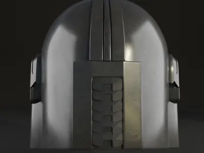 Mandalorian helmet Low-poly 3D model