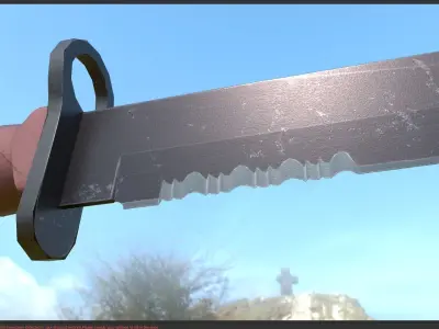 USMC OKC-3S Bayonet 3D model