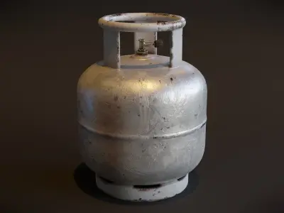 Gas Cylinders Low-poly 3D model buy