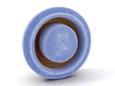 Intricately Carved Wooden Bowl Model Pack Low-poly 3D model