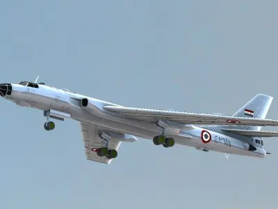Tupolev Tu-16   Badger  3D model