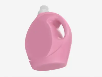 Plastic Bottle with Handle Mockup 03 3D model