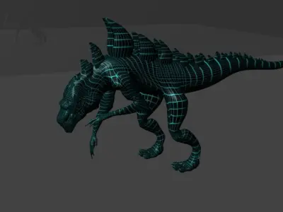 Lizard concept design 3D model