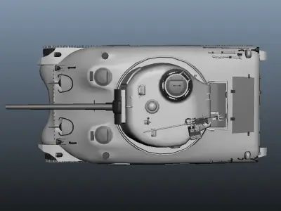 MilitaryTank sherman tank 3D model