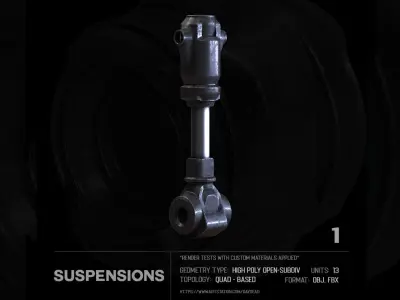 13 Suspensions SUBD 3D model