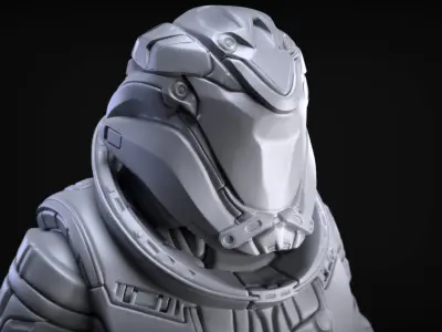 Sci-Fi Armor 7 Sculpt 3D model