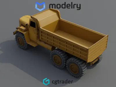 Dump Truck 3D model 3