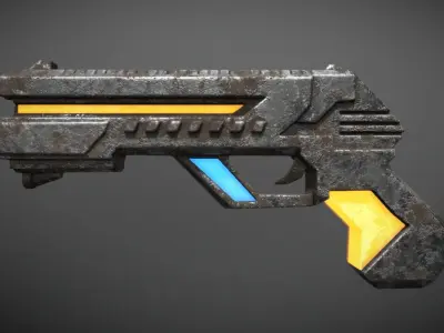 SCI-FI GUN 3D model buy