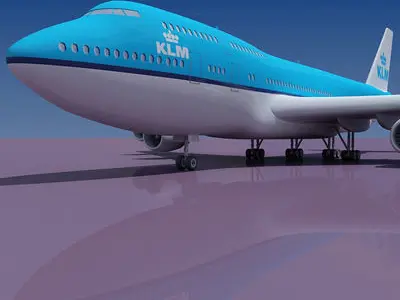 Korean Air Boeing 3D model