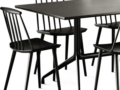 About A Table and J Series J77 Chair by Hay 3D model