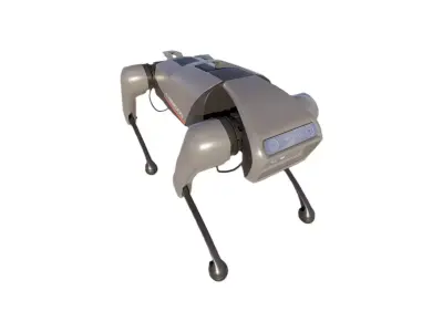 Robot dog 3D model 6