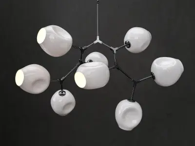 Branching bubble 8 lamps 2 3D model purchase
